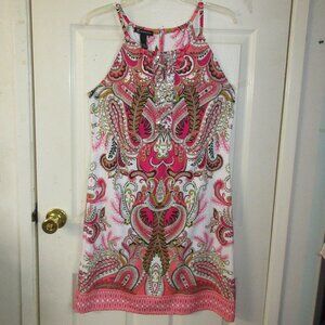 INC Sleeveless Knit dress with embellished front size M